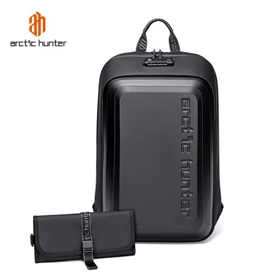 Rucsac elegant cu carcasă rigidă anti-furt